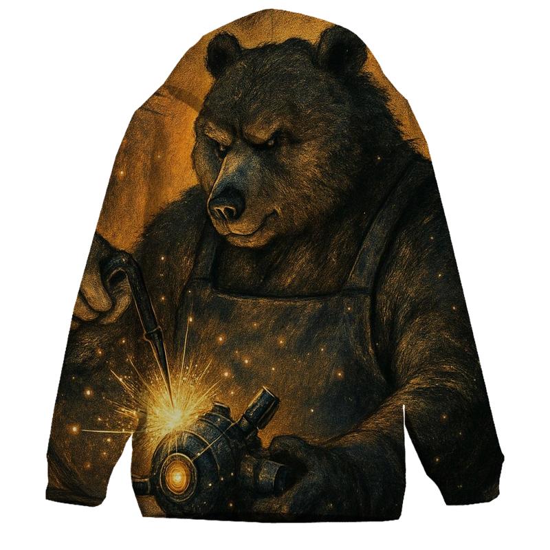 Starlit Mechanic Bear hoodies fashion