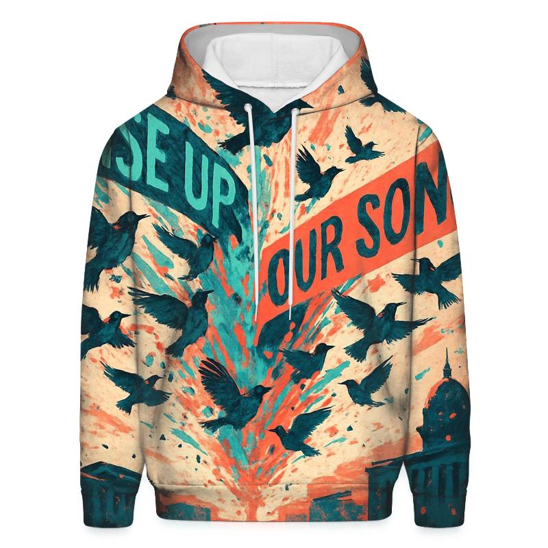 Chromatic Sparrow Riot pullover hoodies