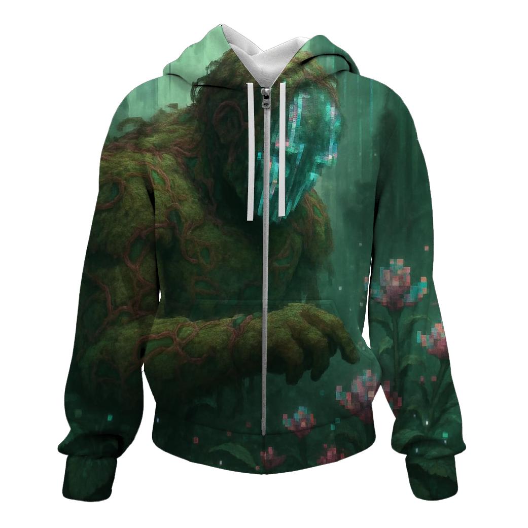 Glitch Garden Golem custom hoodies