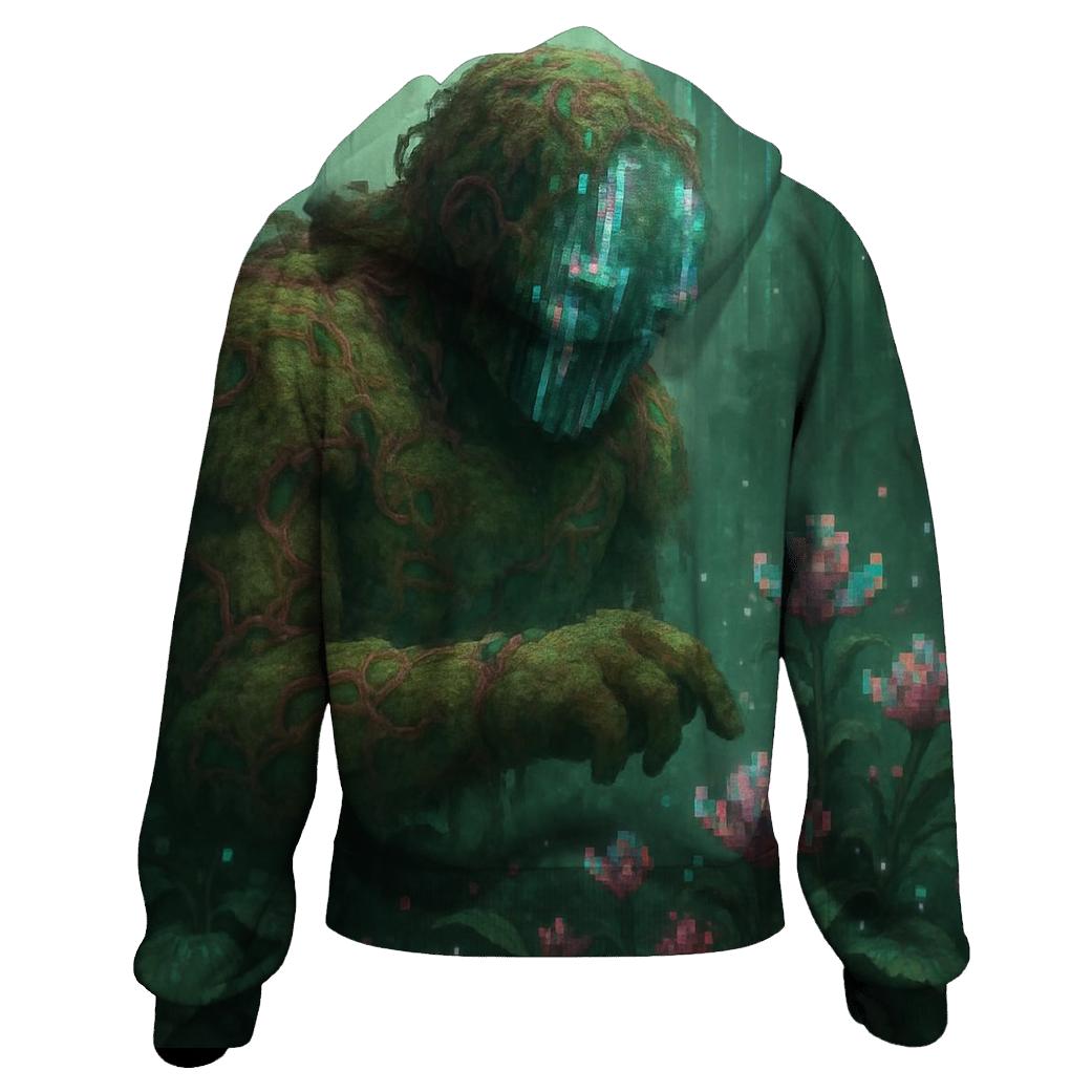 Glitch Garden Golem custom hoodies