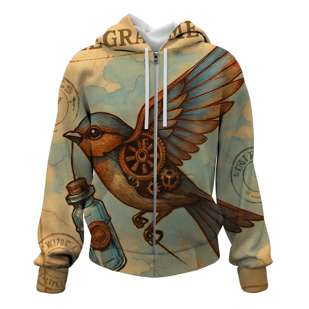 Tin Sparrow Messenger embroidered hoodies