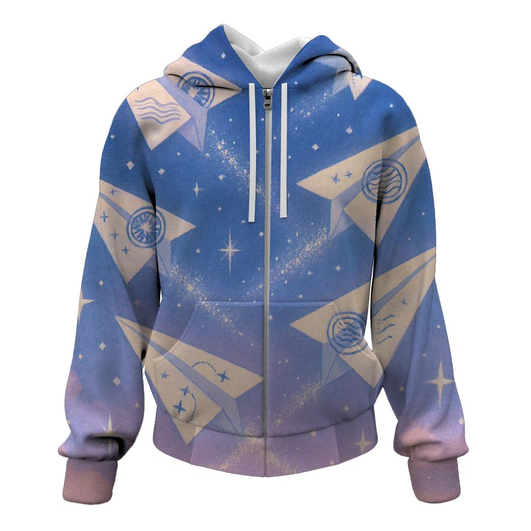 Paperplane Meteors lightweight hoodies