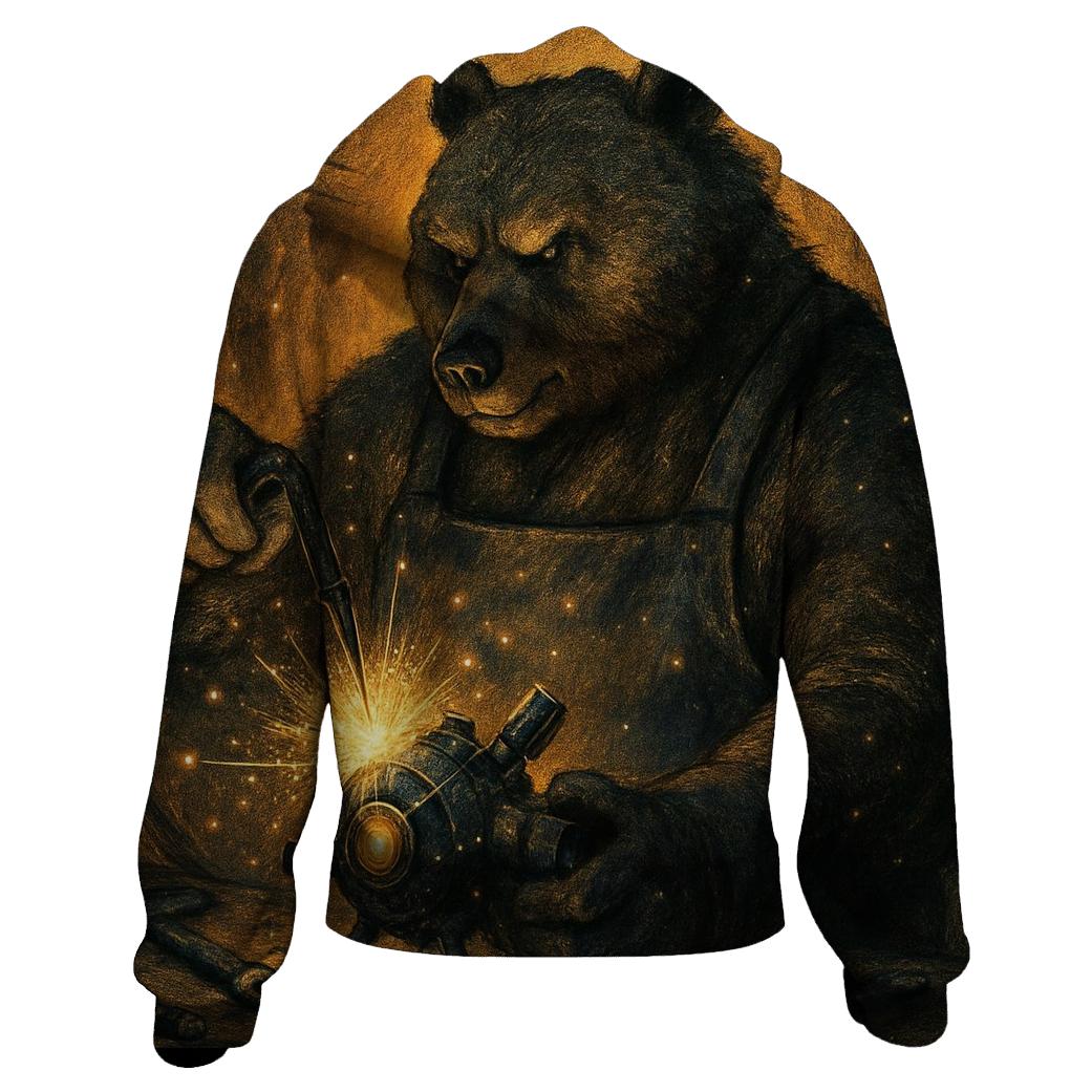 Starlit Mechanic Bear hoodie designs