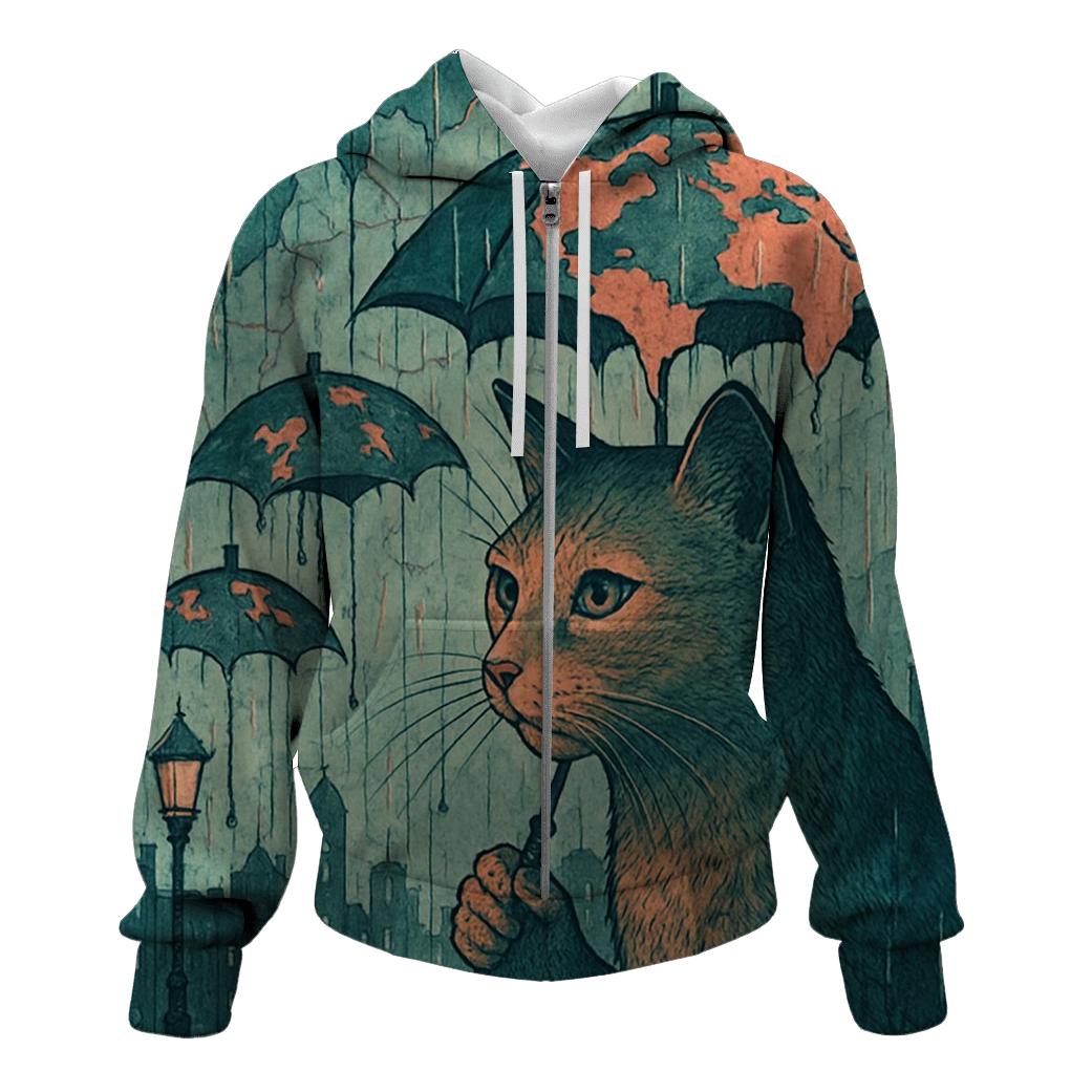 Umbrella Atlas Cat premium hoodies