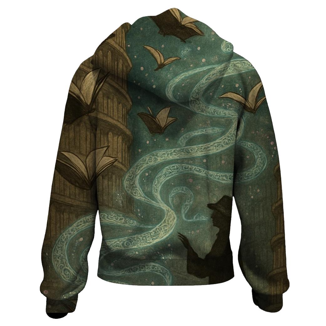 Library Of Lost Echoes graphic hoodies