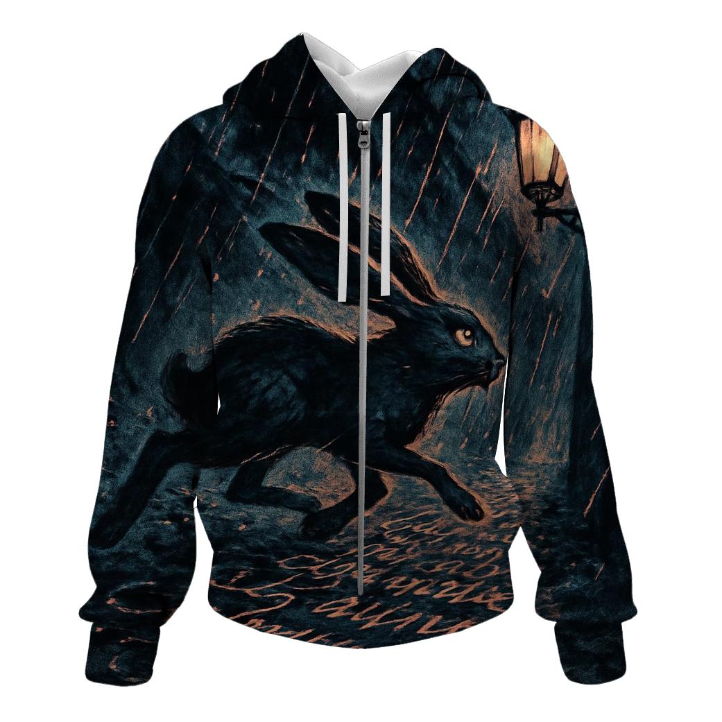 Inkstorm Alley Rabbit premium hoodies