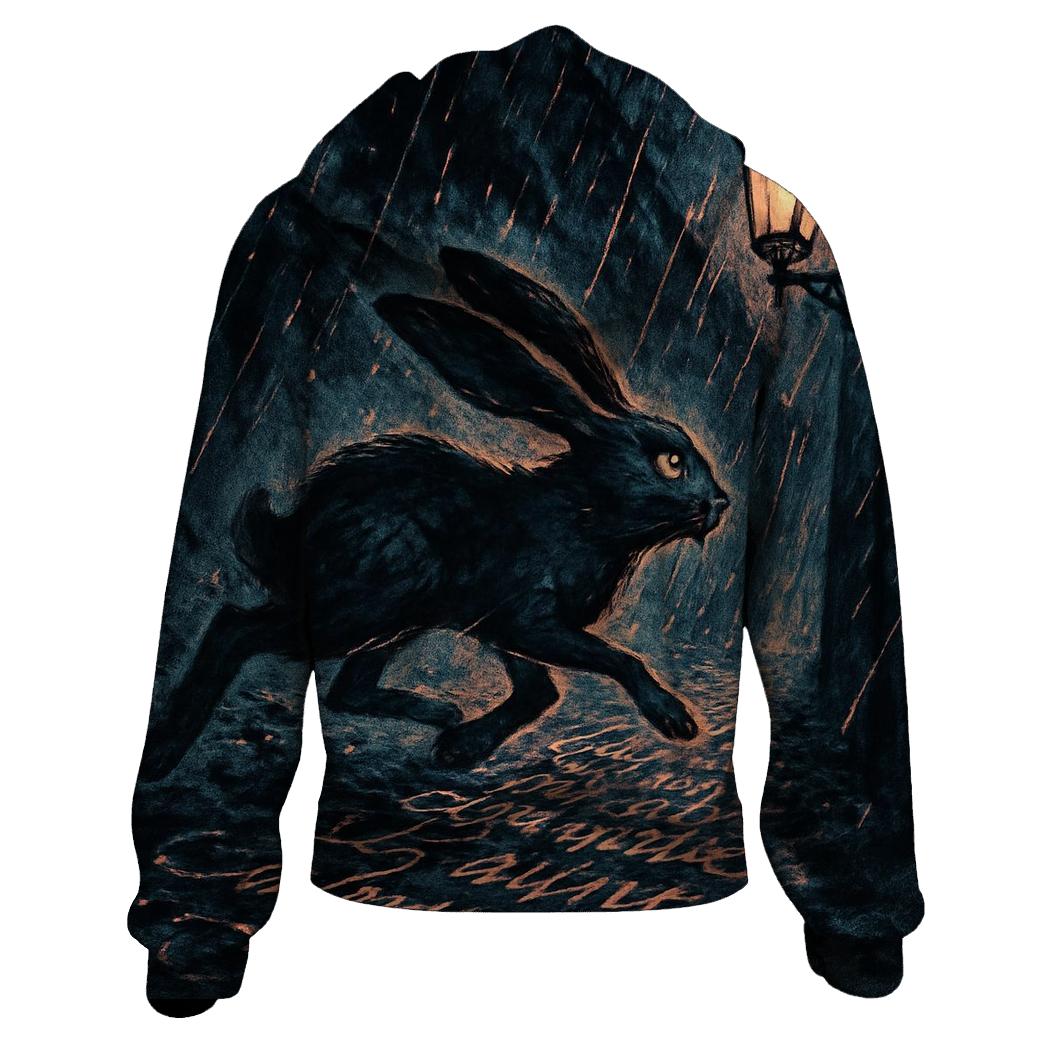 Inkstorm Alley Rabbit premium hoodies