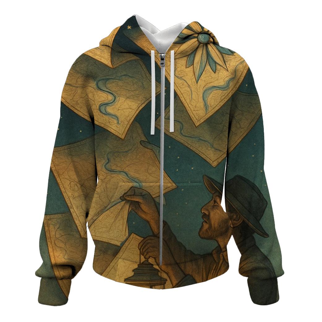 Paper Lantern Cartographer custom hoodies