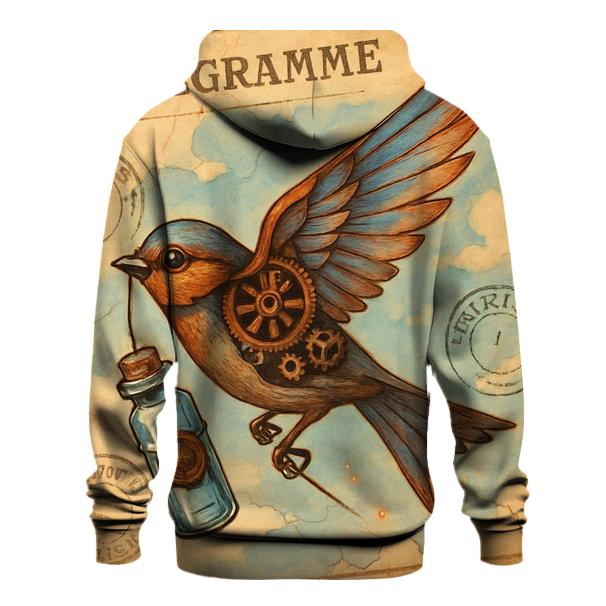 Tin Sparrow Messenger printed hoodies