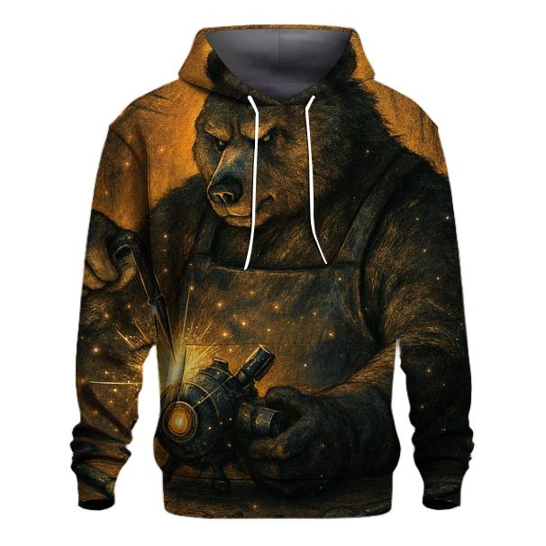 Starlit Mechanic Bear heavyweight hoodies