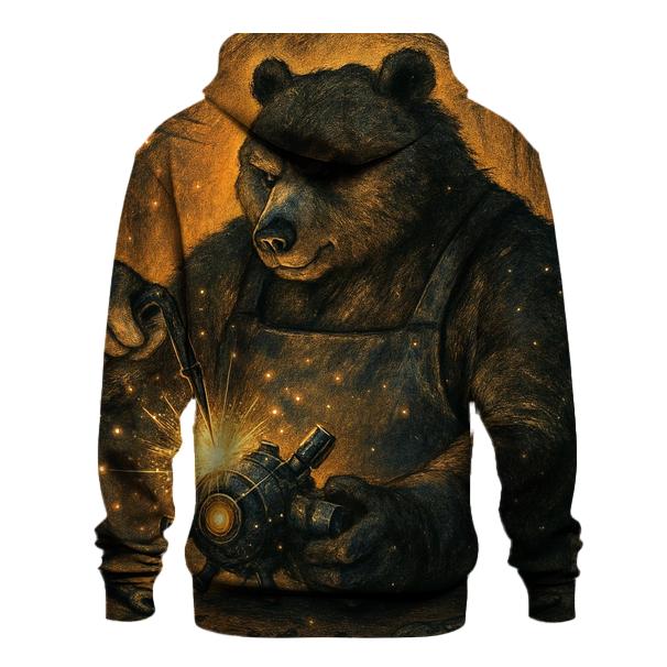 Starlit Mechanic Bear heavyweight hoodies