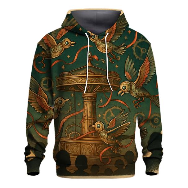 Clockwork Sparrow Circus embroidered hoodies