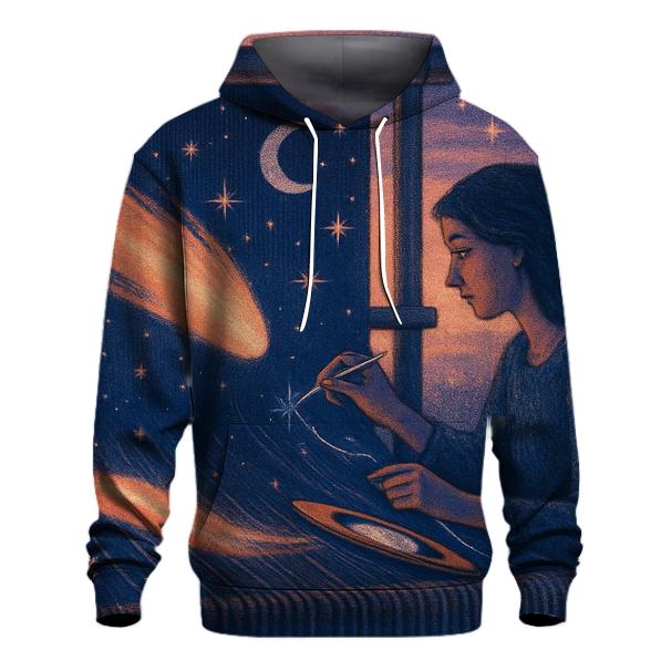 Comet Tail Weaver embroidered hoodies