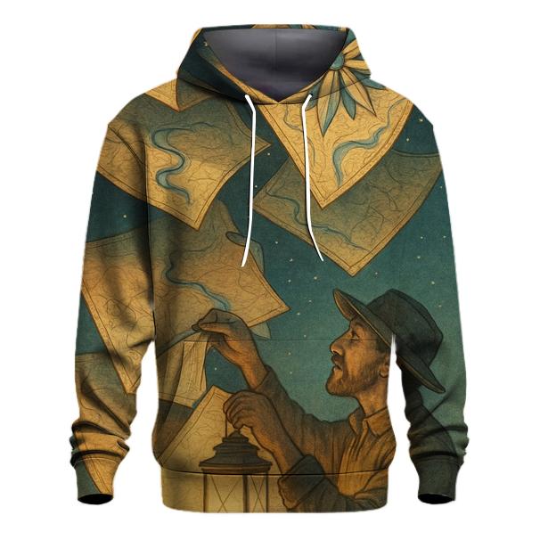 Paper Lantern Cartographer designer hoodies