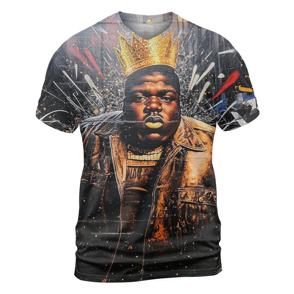 Block Legend Crowned vibrant all-over design tees
