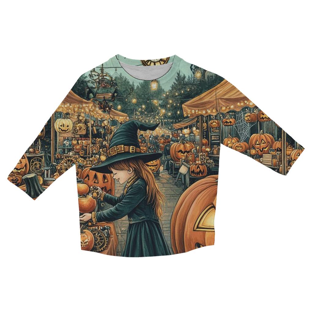 Clockwork Jack O Lantern Market stylish quarter sleeve tops