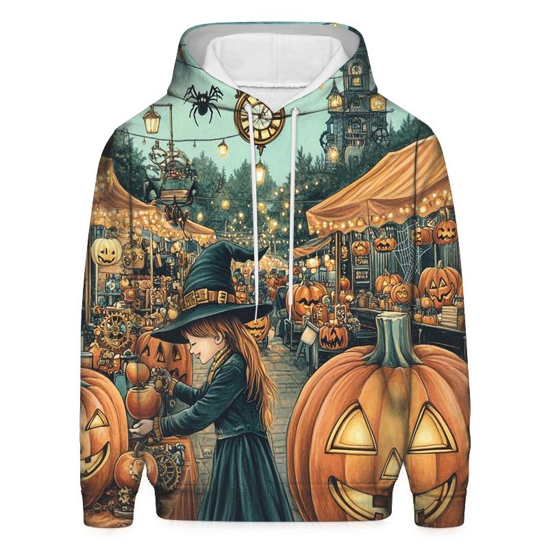 Clockwork Jack O Lantern Market pullover hoodies