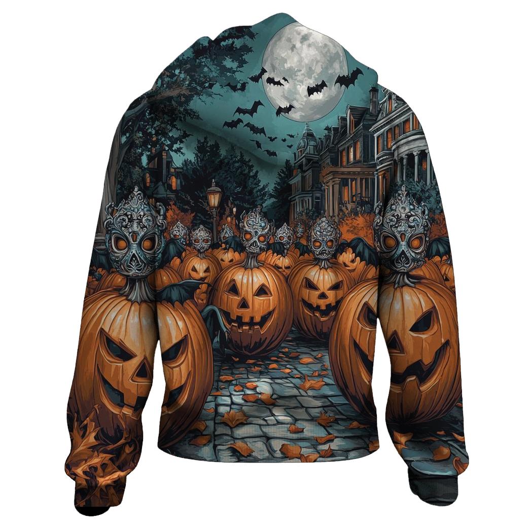 Moonlight Masked Pumpkin Parade hoodies fashion