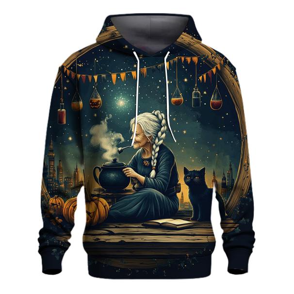 Witchs Tea On The Rooftop Observatory premium hoodies