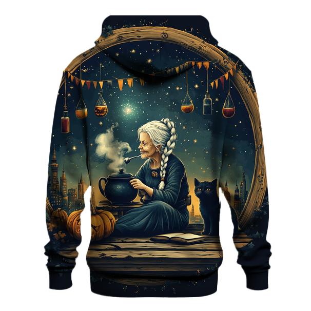 Witchs Tea On The Rooftop Observatory premium hoodies