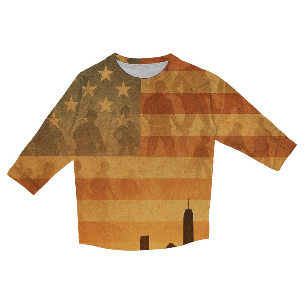 Silent Sentinel Skyline custom 3/4 sleeve shirts