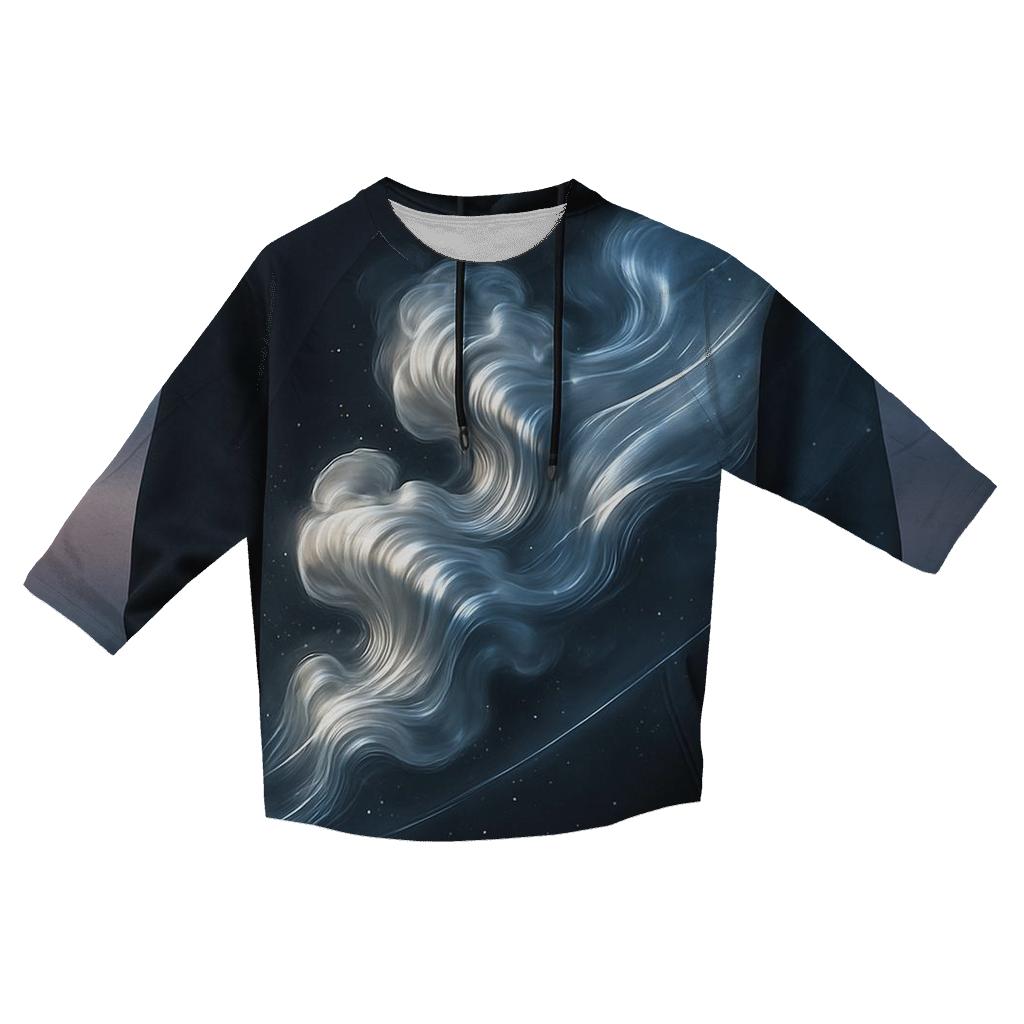 Solar Flux Smoke printed three quarter sleeve shirts