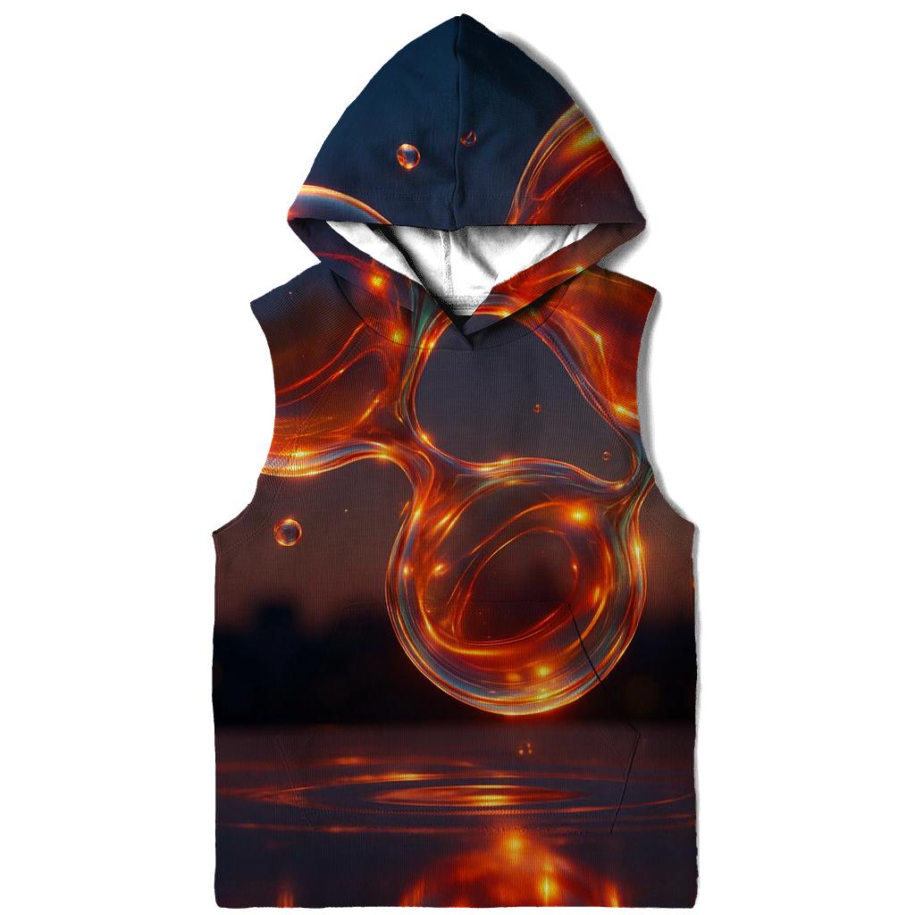 Chromatic Glass Orbs printed hoodies