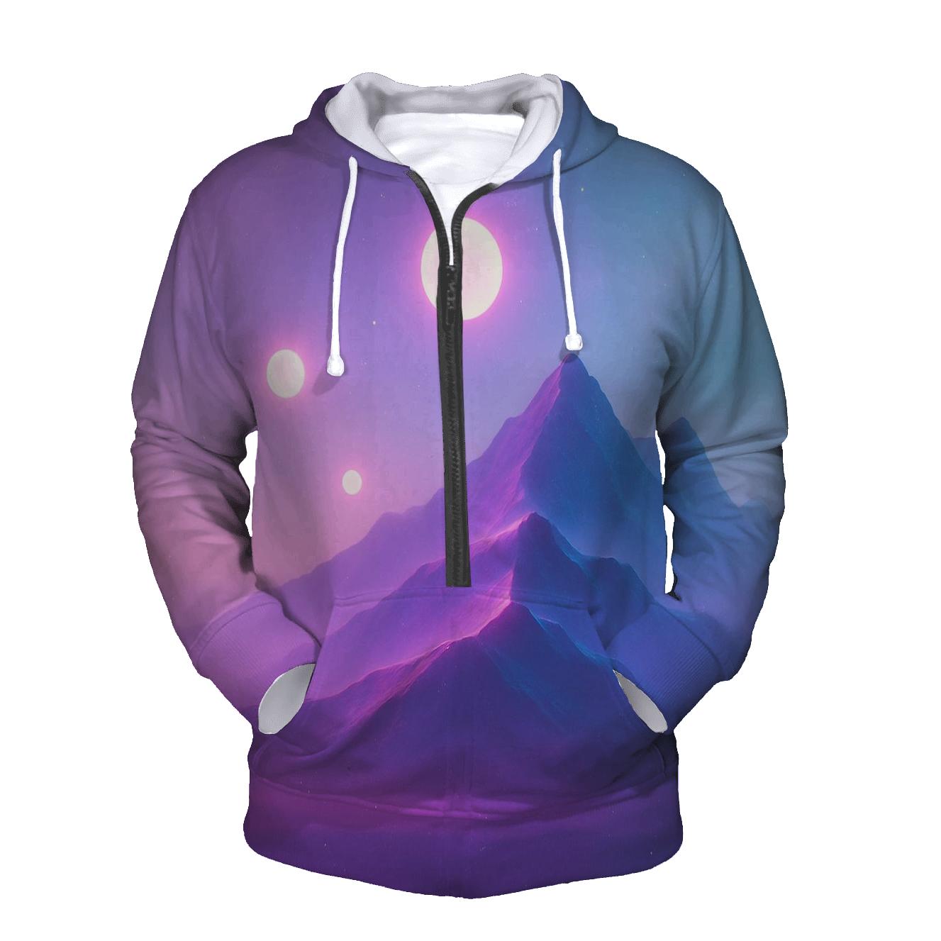 Cosmic Vapor Ridge pullover hoodies