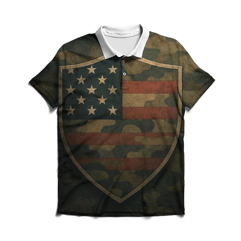 Camouflage Liberty Blend classic pique polos