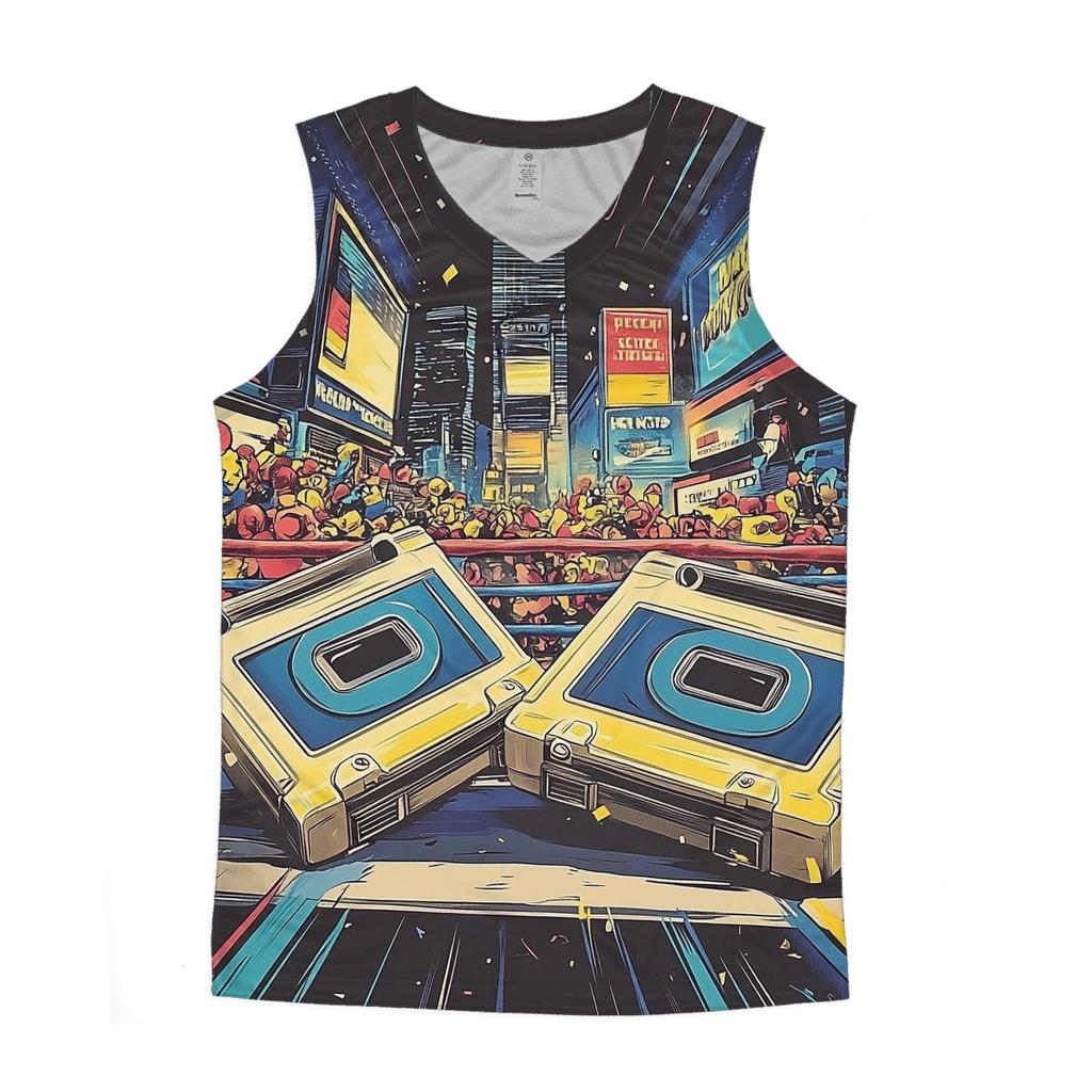 Cassette City Showdown sports performance tank tops