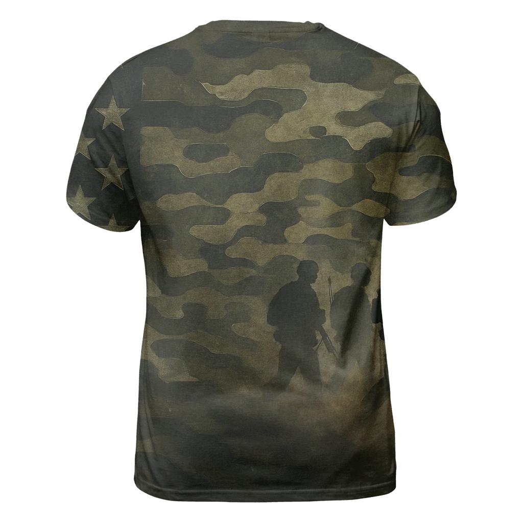 Camouflage Flag Fusion trendy printed shirt styles