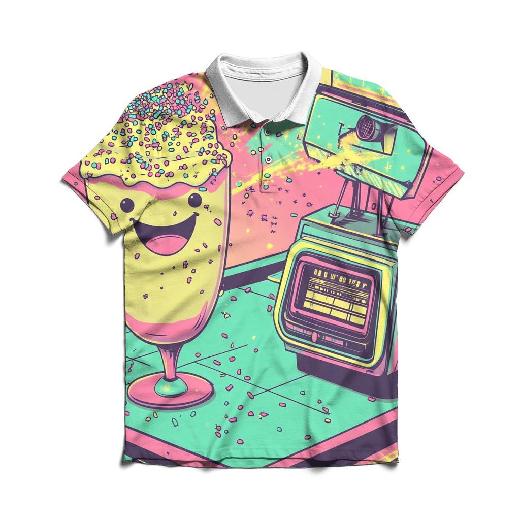 Neon Diner Rampage premium cotton polo shirts