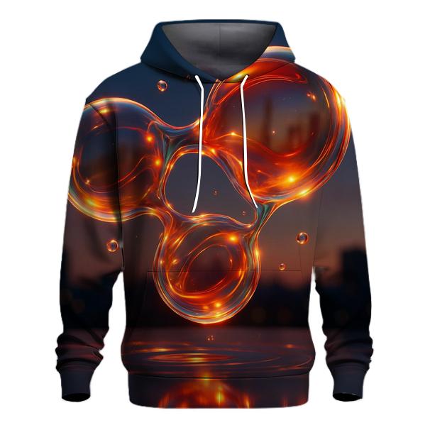 Chromatic Glass Orbs embroidered hoodies