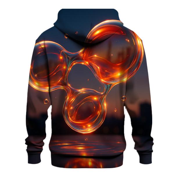 Chromatic Glass Orbs embroidered hoodies