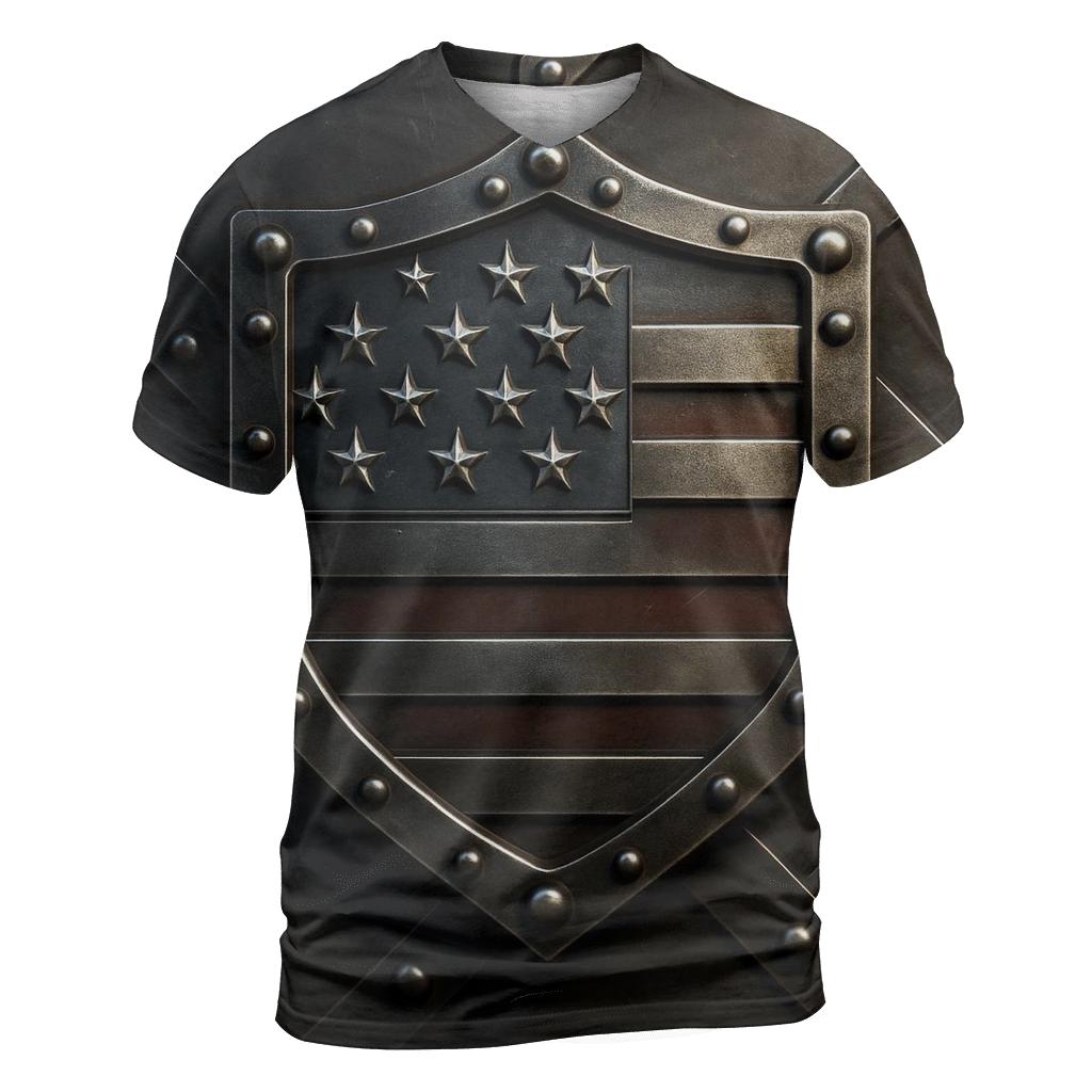 Ironclad Banner Crest artistic all-over print tops