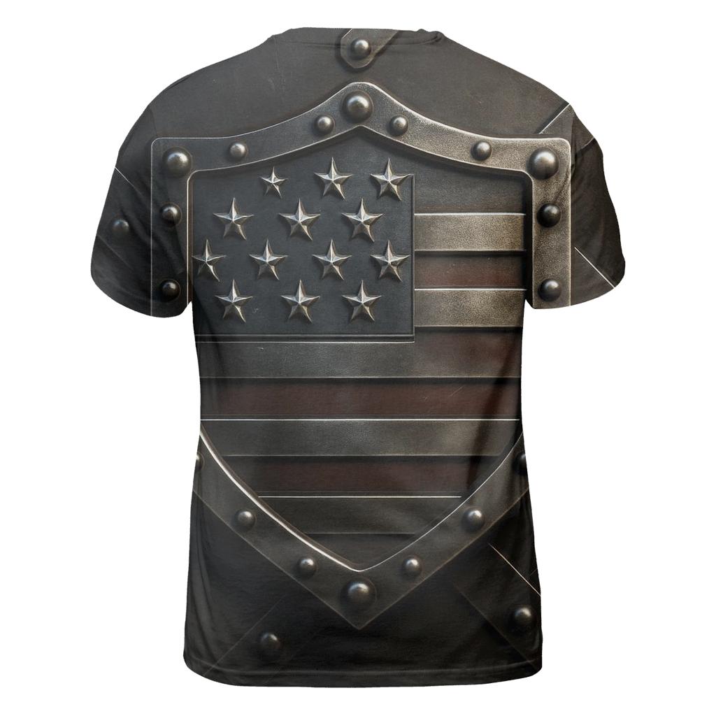 Ironclad Banner Crest artistic all-over print tops