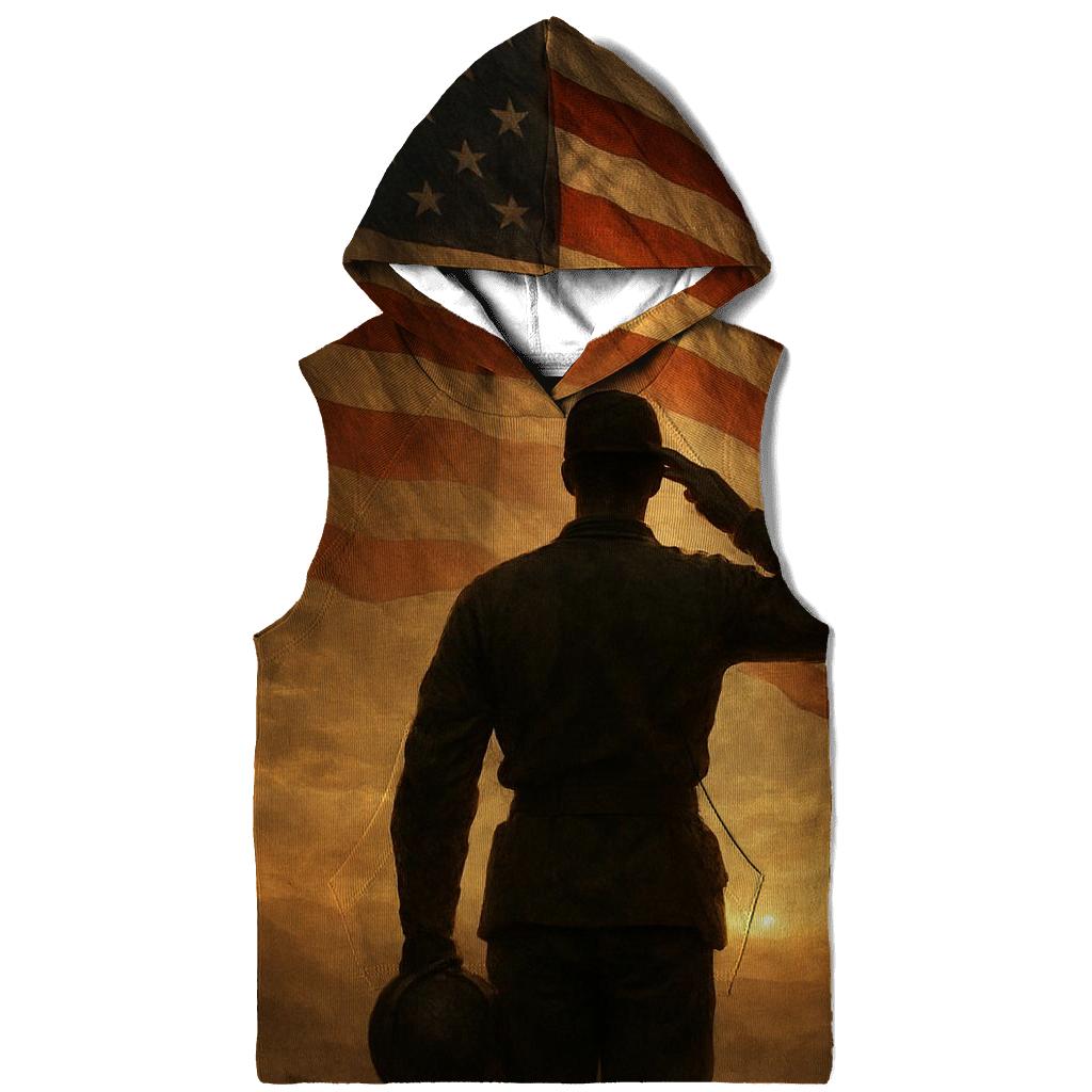 Flag Sentinel Dawn embroidered hoodies