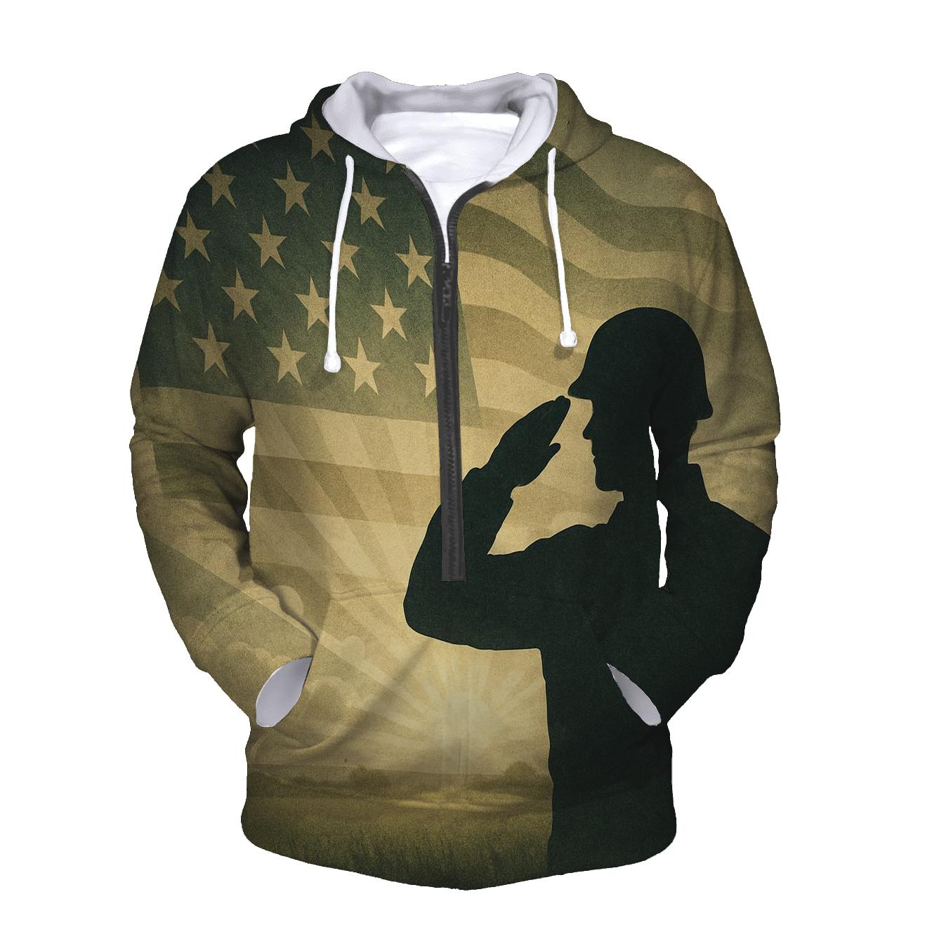Silhouette Salute Sunrise hoodie trends
