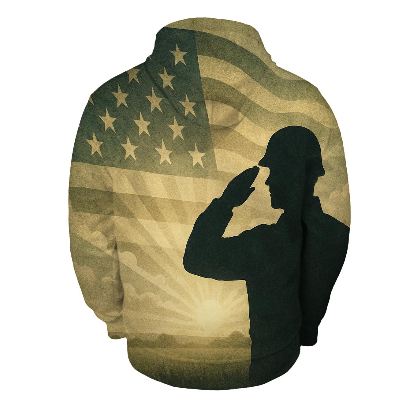 Silhouette Salute Sunrise hoodie trends