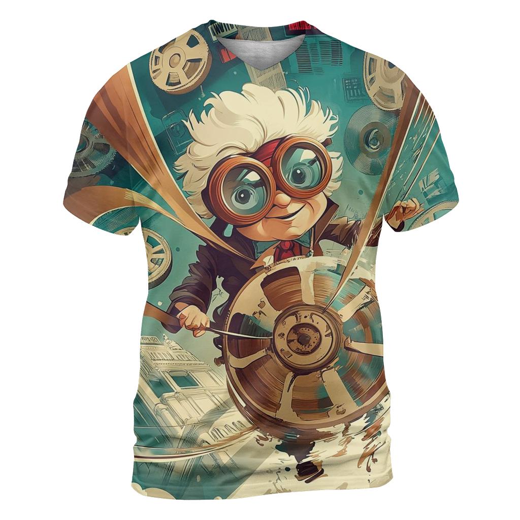 Professor Popcorn And The Time Tangle personalized full print shirts