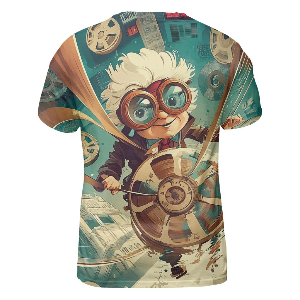 Professor Popcorn And The Time Tangle personalized full print shirts