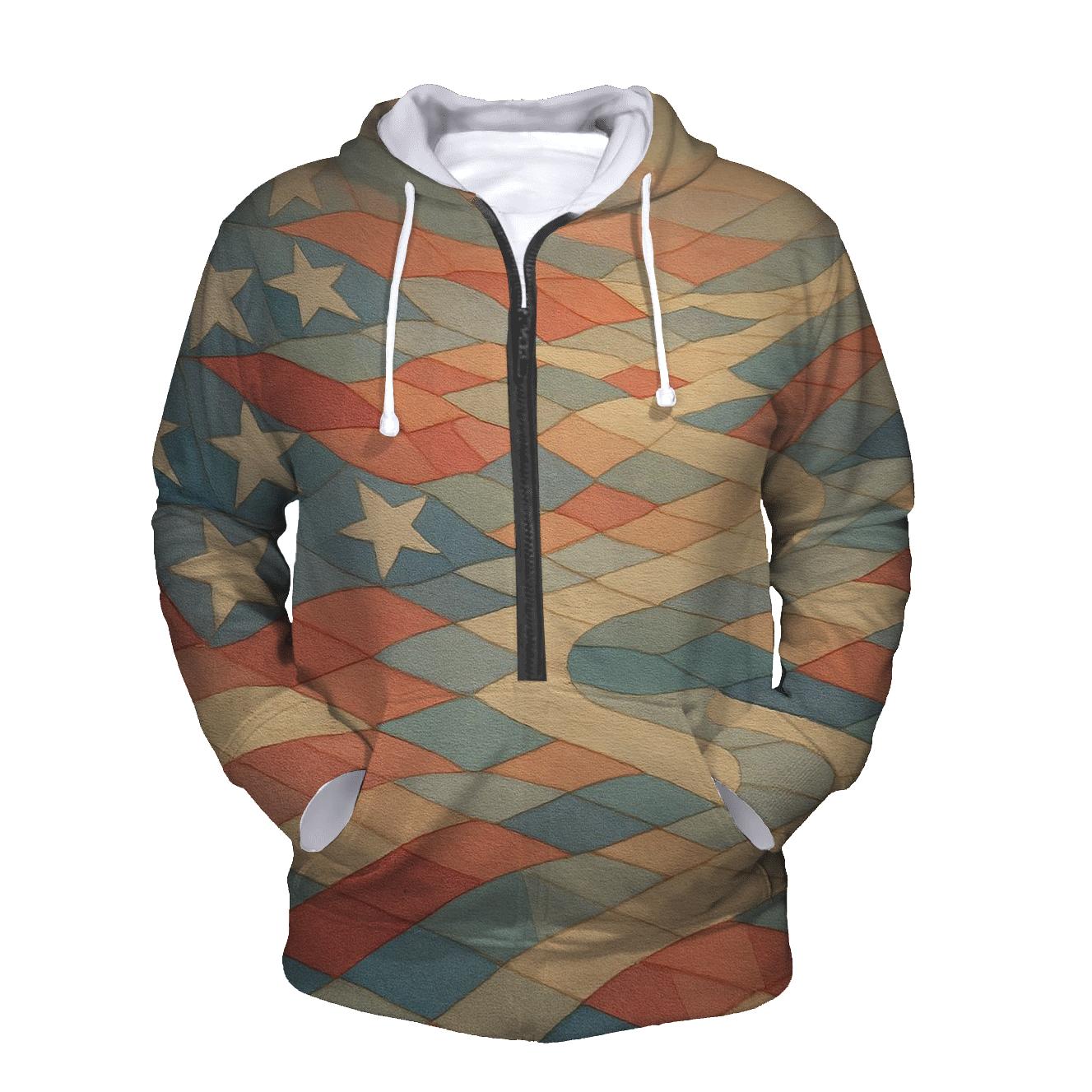 Field Of Stars Mosaic heavyweight hoodies