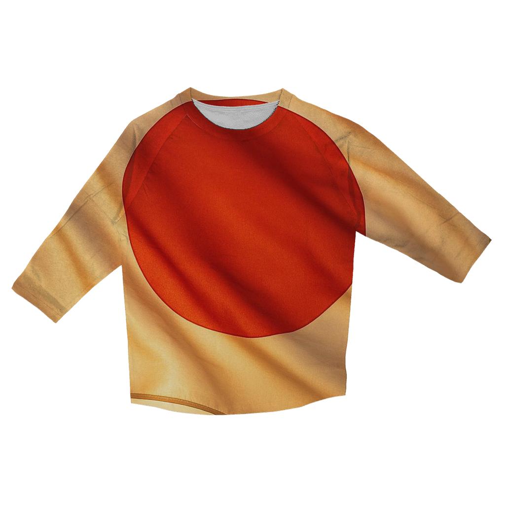 Rising Sun Fabric Wave personalized 3/4 sleeve tees