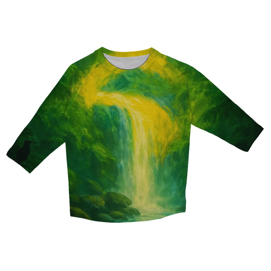 Amazonian Flag Cascade personalized 3/4 sleeve tees