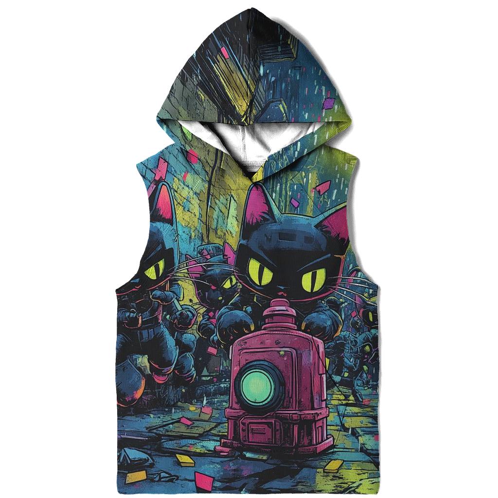 Pixelated Alley Cats premium hoodies
