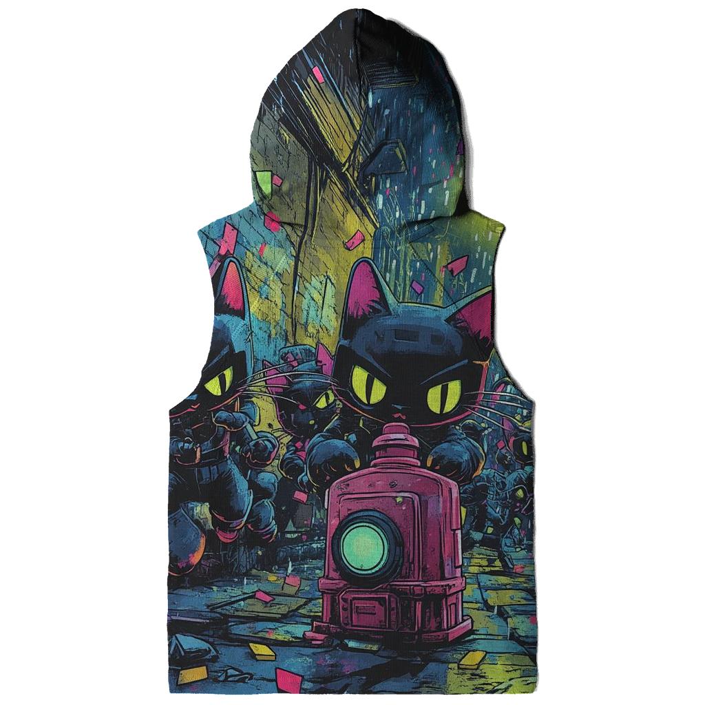 Pixelated Alley Cats premium hoodies
