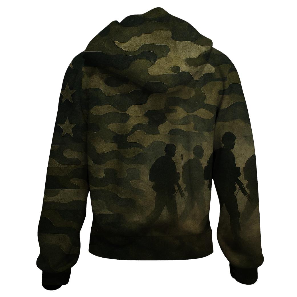Camouflage Flag Fusion heavyweight hoodies