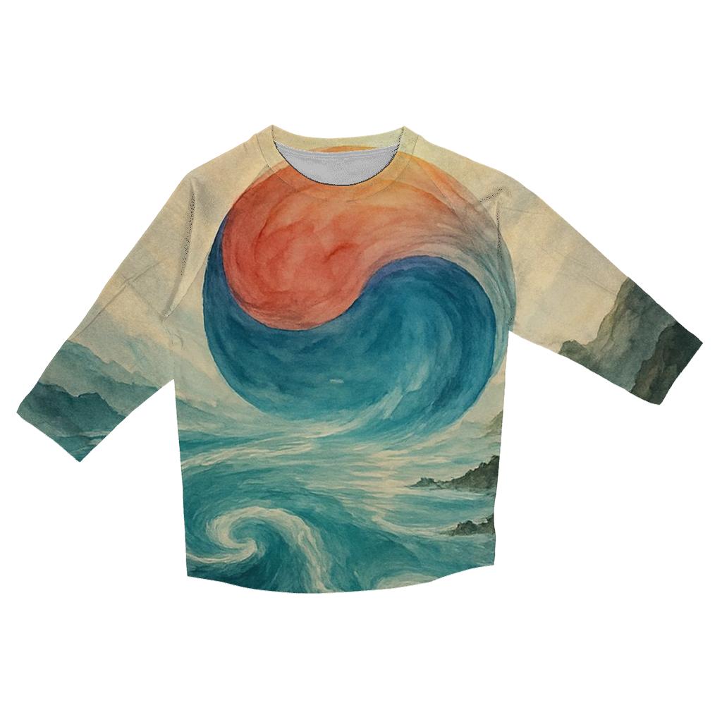 Taeguk Ocean Merge fashion 3/4 sleeve shirts