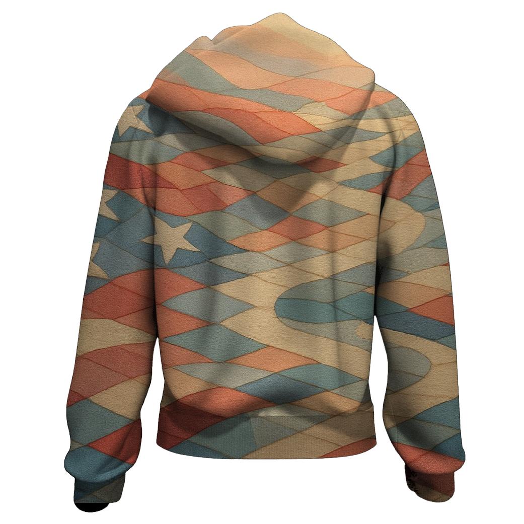 Field Of Stars Mosaic designer hoodies