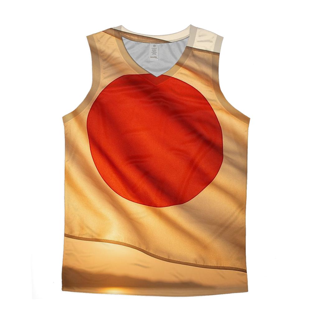 Rising Sun Fabric Wave graphic print tank tops